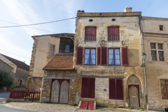 House of Chevalier Michel, historic building, yellow sandstone, Marville, Renaissance village,