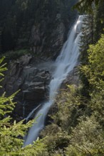 Krimml Waterfall on the River Ache, Europe's highest waterfall, Hohe Tauern National Park, Krimml,