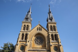 Saint-Rémi, neo-Romanesque church, Charleville-Mézières, Ardennes, Grand Est, France