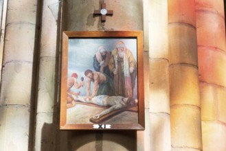 Way of the Cross, 11th station, Basilica of Notre-Dame-d'Espérance, Our Lady of Hope, Church of Our