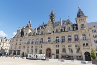 Hôtel de Ville, Town Hall, Charleville-Mézières, Mézières district, Ardennes, Grand Est, France