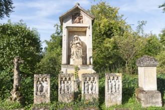 Saint-Hilaire cemetery, Marville, Renaissance village, Département Meuse, Grand Est, France