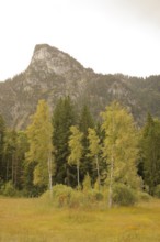 View of the Kofel, mountain, Zinken, mountain hiking, hiking, Oberammergau, Catholic, Ammergau,