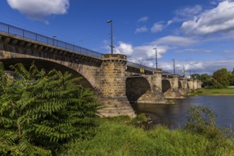 Marienbrücken in Dresden, an important transport link between the old town and the new town. Two