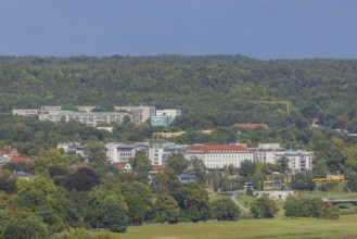 View from the lantern of the Church of Our Lady to the Waldschlößchen area, Dresden, Saxony,
