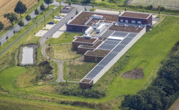 Aerial view, shooting centre Unna-Hamm in Overberge, Bergkamen, Ruhr area, North Rhine-Westphalia,