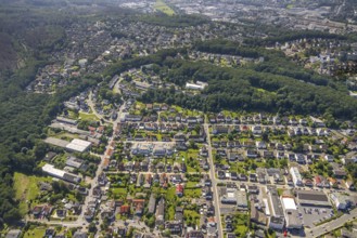 Aerial view, construction area and new housing development, Barthold-Cloer-Weg, former Beco GmbH,