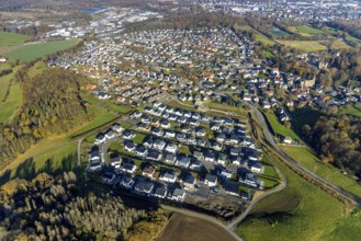 Aerial view, new housing estate Sternhelle-Ost on Ölinghauser Weg in the district of Herdringen in