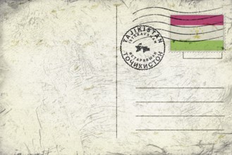 Tajikistan Istaravshan Round Seal Map Design