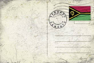 Vanuatu Luganville Round Seal Map Design