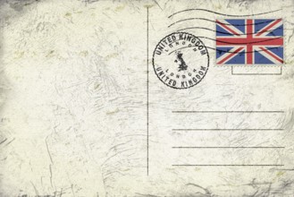 United Kingdom London Round Seal Map Design