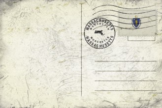 Massachusetts Worcester Round Seal Map Design