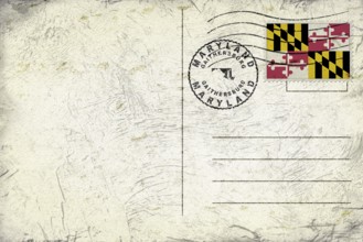 Maryland Gaithersburg Round Seal Map Design