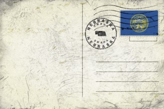 Nebraska Omaha Round Seal Map Design