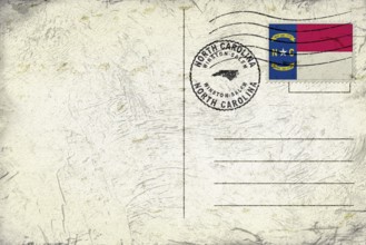 North Carolina Winston Salem Round Seal Map Design