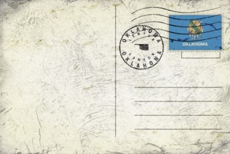 Oklahoma Lawton Round Seal Map Design