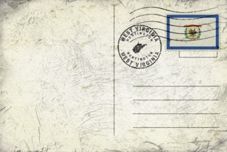 West Virginia Huntington Round Seal Map Design