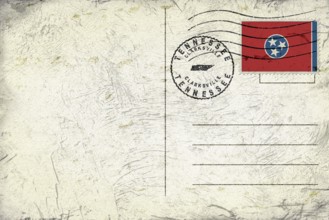Tennessee Clarksville Round Seal Map Design