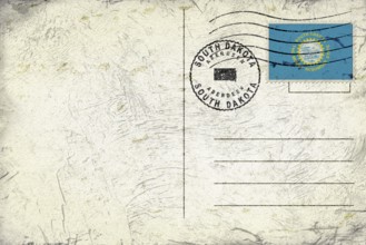 South Dakota Aberdeen Round Seal Map Design