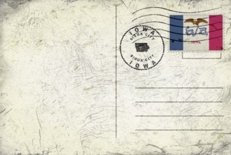 Iowa Sioux City Round Seal Map Design