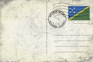 Solomon Islands Auki Round Seal Map Design