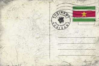 Suriname Nieuw Nickerie Round Seal Map Design