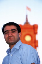 Berlin, DEU, 30.07.1999 -- portrait of Özcan Mutlu, MdB (Alliance 90/The Greens) - Migration Policy