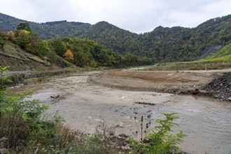 Reconstruction in the Ahr Valley, after the flood of July 2021, restoration of the river landscape,