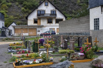 Reconstruction in the Ahr Valley, after the flood of July 2021, buildings that have not yet been