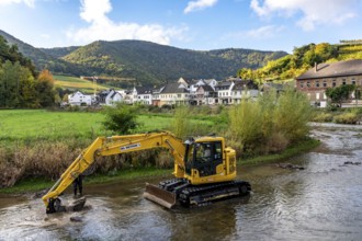 Reconstruction in the Ahr Valley, after the flood of July 2021, restoration of the river landscape,
