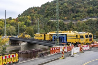 Reconstruction in the Ahr Valley, after the flood of July 2021, restoration of the railway