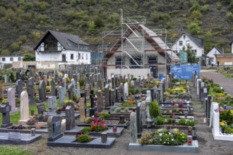 Reconstruction in the Ahr Valley, after the flood of July 2021, buildings that have not yet been