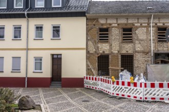 Reconstruction in the Ahr Valley, after the flood of July 2021, renovated residential building,