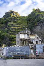 Reconstruction in the Ahr Valley, after the flood of July 2021, buildings that have not yet been