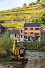 Reconstruction in the Ahr Valley, after the flood of July 2021, restoration of the river landscape,