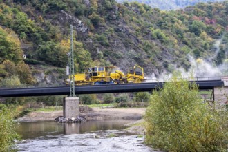 Reconstruction in the Ahr Valley, after the flood of July 2021, restoration of the railway