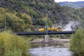 Reconstruction in the Ahr Valley, after the flood of July 2021, restoration of the railway