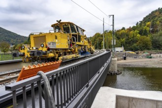Reconstruction in the Ahr Valley, after the flood of July 2021, restoration of the railway