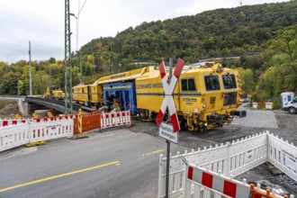 Reconstruction in the Ahr Valley, after the flood of July 2021, restoration of the railway