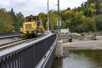 Reconstruction in the Ahr Valley, after the flood of July 2021, restoration of the railway