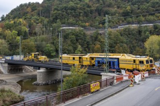 Reconstruction in the Ahr Valley, after the flood of July 2021, restoration of the railway