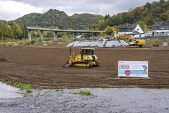 Reconstruction in the Ahr Valley, after the flood of July 2021, restoration of the river landscape,