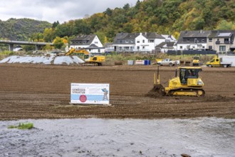 Reconstruction in the Ahr Valley, after the flood of July 2021, restoration of the river landscape,