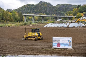Reconstruction in the Ahr Valley, after the flood of July 2021, restoration of the river landscape,