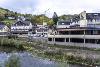 Reconstruction in the Ahr Valley, after the flood of July 2021, buildings that have not yet been