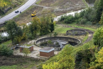 Reconstruction in the Ahr Valley, after the flood of July 2021, provisional sewage treatment