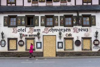 Reconstruction in the Ahr Valley, after the flood of July 2021, buildings that have not yet been