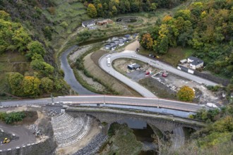 Reconstruction in the Ahr Valley, after the flood of July 2021, restoration of the railway