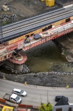 Reconstruction in the Ahr Valley, after the flood of July 2021, restoration of the railway