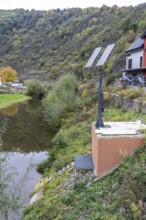 Reconstruction in the Ahr Valley, after the flood of July 2021, level measurement point on the